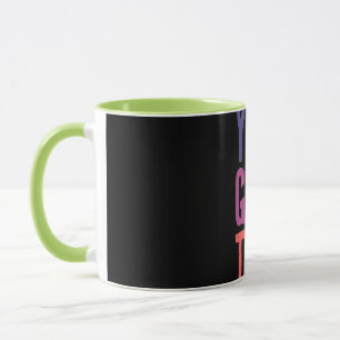 Motivatie Kleurrijke Typografie Koffiemok Mok