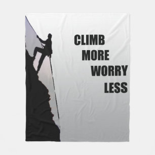 Motivatie klimmen fleece deken