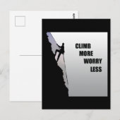 Motivatie klimmen gezegde briefkaart (Voorkant / Achterkant)