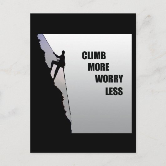 Motivatie klimmen gezegde briefkaart (Voorkant)