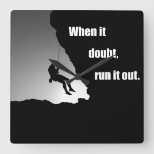 Motivatie klimmen gezegde vierkante klok