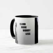 Motivatie klimmen mok (Voorkant links)