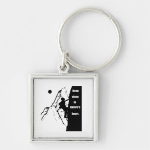 Motivatie klimmen sleutelhanger