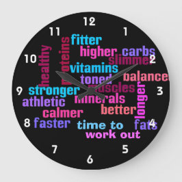 motivatie klok voor sportschool of sportschool