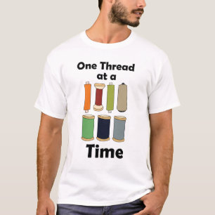 Motivatie: Klossen Garens, Eén Draad per Keer T-shirt