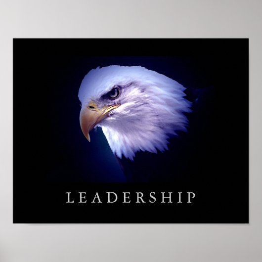 Motivatie leiderschap Eagle Eyes Poster (Voorkant)