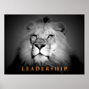 Motivatie leiderschap King Lion Poster