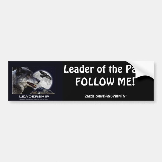 Motivatie leiderschapsgeschenken bumpersticker (Voorkant)