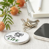 Motivatie leven sleutelhanger (Zijkant)