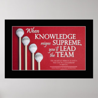 Motivatie lezerijnoteringen - Music Quote Poster