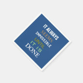 Motivatie lijkt een citaat altijd onmogelijk servet (Hoek)