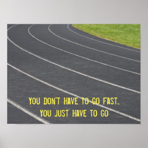 Motivatie lopend Poster van sport