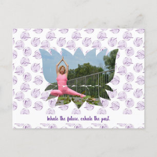 Motivatie Lotus Blossom Yoga Briefkaart