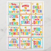 Motivatie Lunch Box Notities kinder Lunchbox kaart (Voorkant)