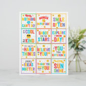 Motivatie Lunch Box Notities kinder Lunchbox kaart (Staand voorkant)