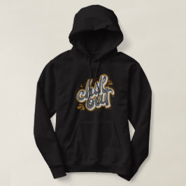Motivatie mannen zwart, , met een rode draad hoodie