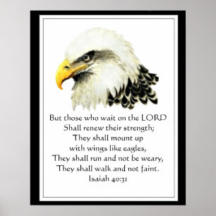 Motivatie Manuscript Wachten op de Lord Eagle Poster