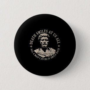 Motivatie Marcus Aurelius over sterfelijkheid Ronde Button 5,7 Cm