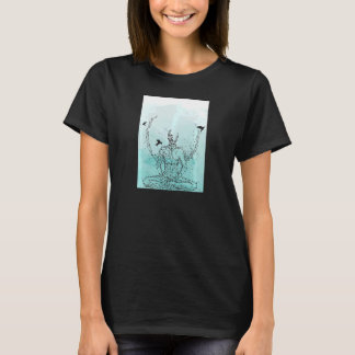 Motivatie Meditatie van de vogelpest bij vrouwen T-shirt