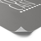 motivatie meisje citeert poster moderne typografie (Hoek)