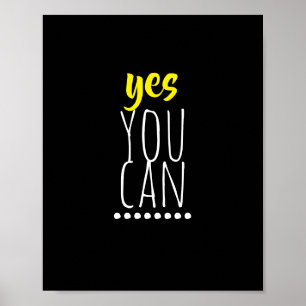 motivatie meisje citeert poster moderne typografie