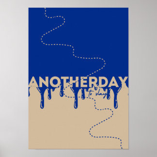 Motivatie minimalistisch Poster_Een andere dag om Poster