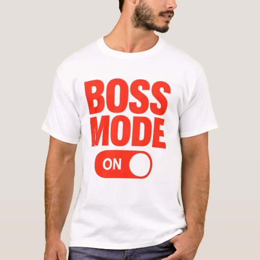 Motivatie modus ingeschakeld t-shirt (Voorkant)