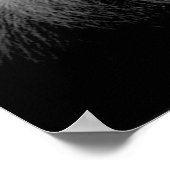 Motivatie moed voor zwart-wit leeuwen poster (Hoek)