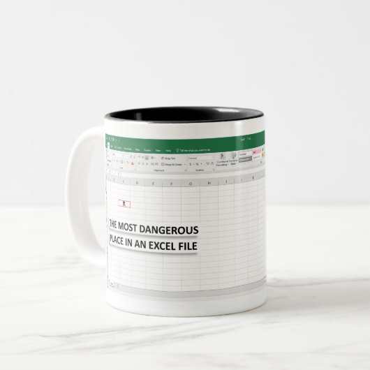 Motivatie Mok voor Excel-werk (Voorkant links)