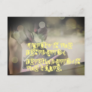 Motivatie Netball Afbeelding met slogan Briefkaart