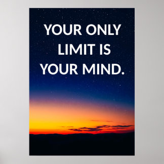 Motivatie Night Sky Poster