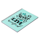 Motivatie Notitieboek nooit opgeven (Linkerzijde)