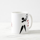 Motivatie nr.1 Coach Netball Koffiemok (Voorkant rechts)