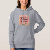 Motivatie offerte met bloemenontwerp hoodie (Voorkant)
