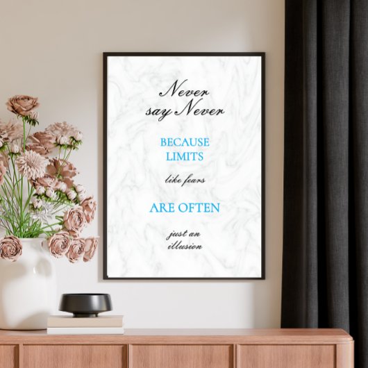 Motivatie offerte Modern Script Custom Poster