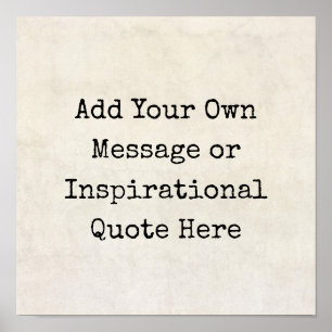 Motivatie offertes, namen, sms'jes maken uw eigen poster