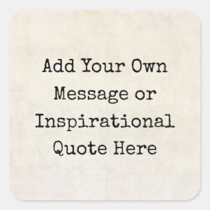 Motivatie offertes, namen, sms'jes maken uw eigen vierkante sticker