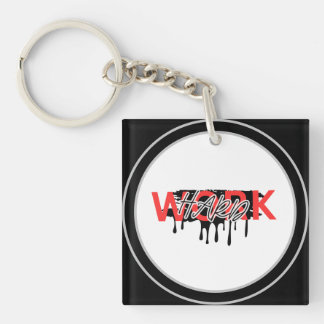 Motivatie om hard te werken sleutelhanger