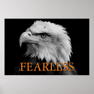 Motivatie onbevreesd leiderschap Eagle Poster