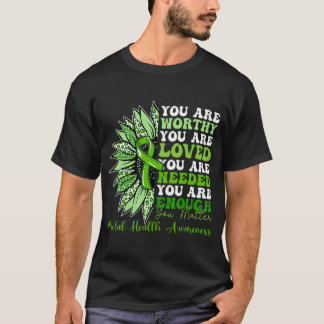 Motivatie ondersteuning Warrior Mental Health Awar T-shirt
