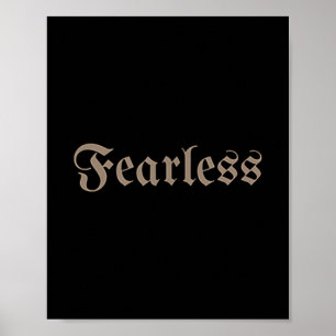 Motivatie onverschrokken ontwerp voor mannen, vrou poster