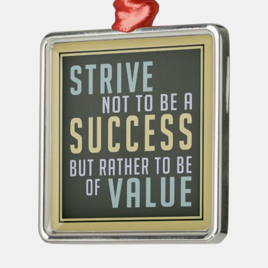 Motivatie ornament voor succes en waarde (Links)