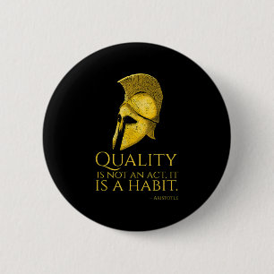 Motivatie Oudgriekse Filosofie - Aristoteles Ronde Button 5,7 Cm
