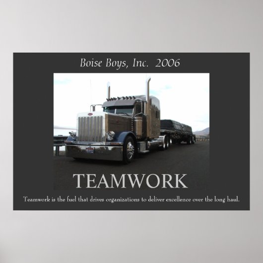 Motivatie Peterbilt Poster (Voorkant)