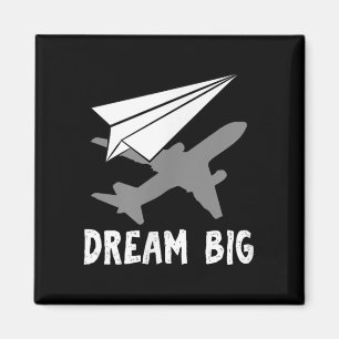 Motivatie Pilot Aerospace Engineer Dream Paper Magneet