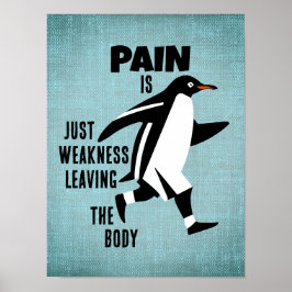 Motivatie pinguïn poster