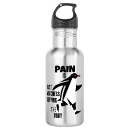 Motivatie pinguïn waterfles 