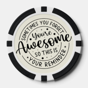 Motivatie Poker Chip Gift, Leuk Casino Spel