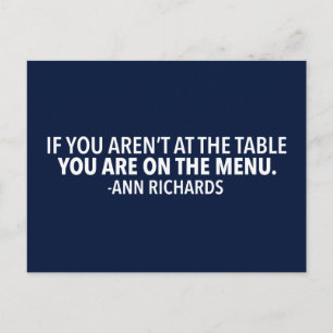 Motivatie politiek citaat van Ann Richards Briefkaart