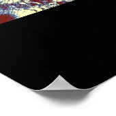 Motivatie Pop Art Courage Wolf Poster Print (Hoek)